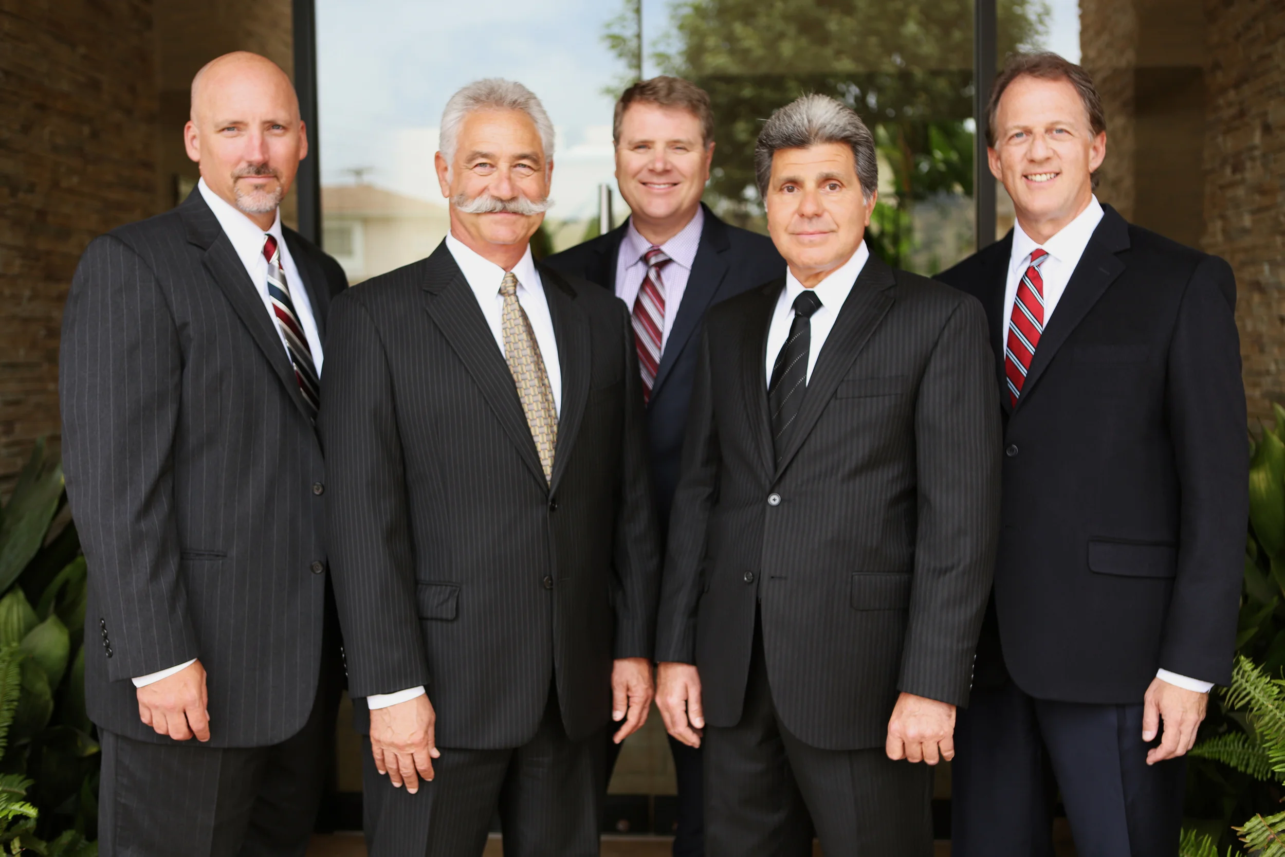 Don E. Lanson (left), Ronald B. Levine, Matthew R. Eccles, Sam C. Manfredi and Mark F. Miller