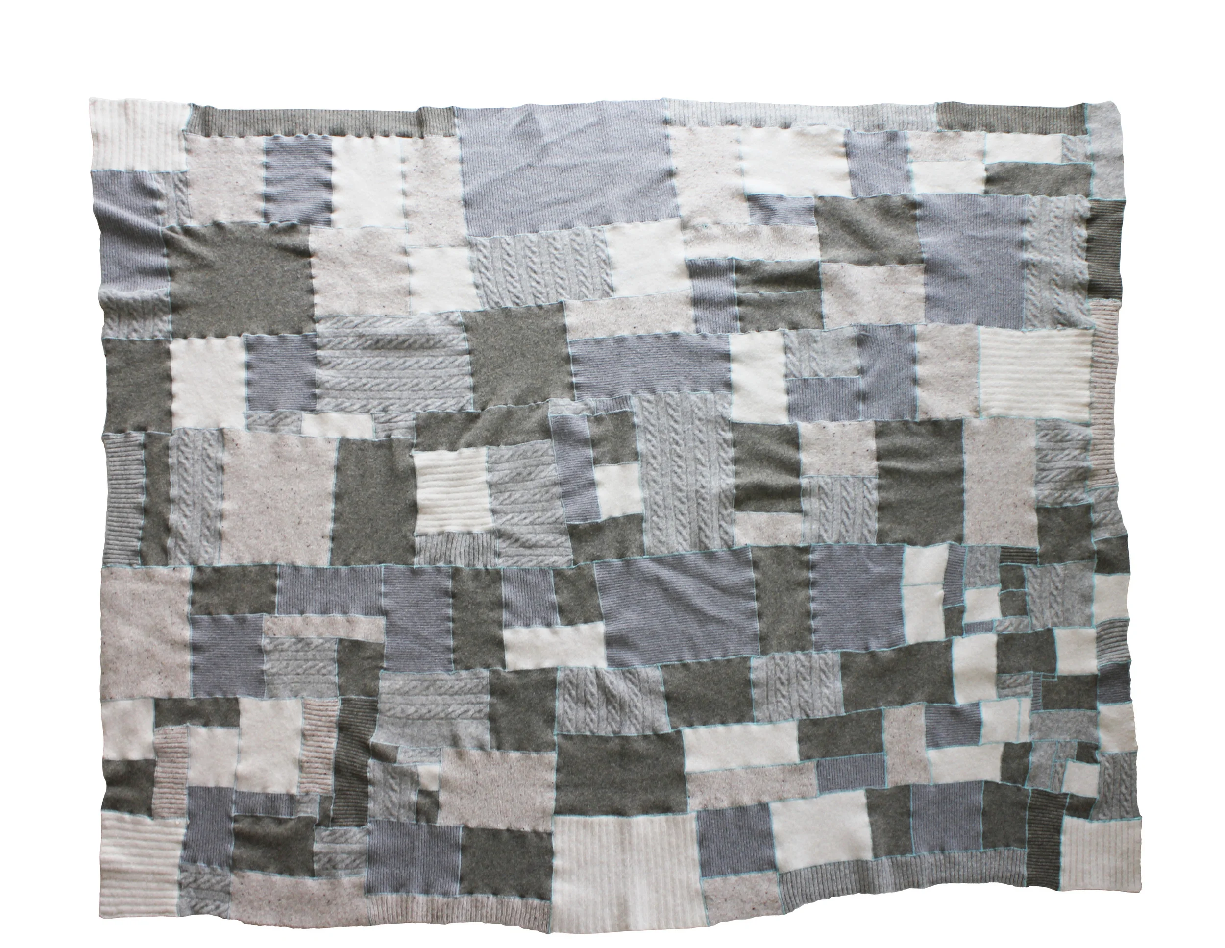 no. 7, reclaimed wool, 2014, 78"x62"