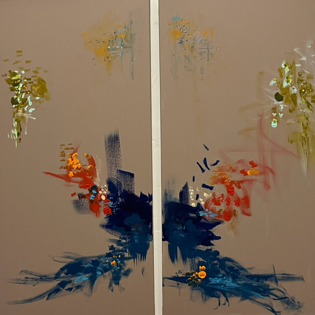 Pretty Peacocks, 36 x 48