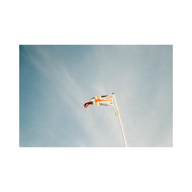 Somewhere Along the Coast Path
.
Devon being patriotic. You fly that flag Devon.
.
Olympus XA2
.
Kodak ColorPlus 200