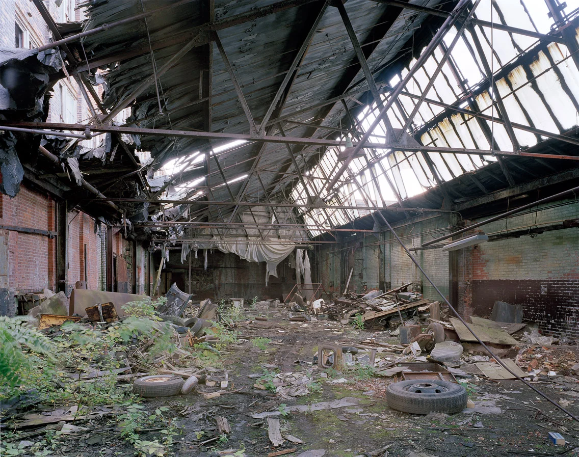 Power City Warehouse, Niagara Falls, NY, 2005. #5 (former lead battery manufacturer) 20"x24" haikyo seiro artist's statement