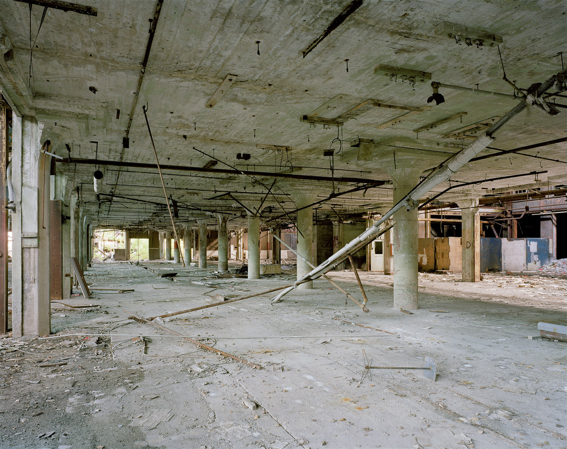   Power City Warehouse, Niagara Falls, NY, 2005. #3 (former lead battery manufacturer)  20"x24"   haikyo seiro artist's statement  