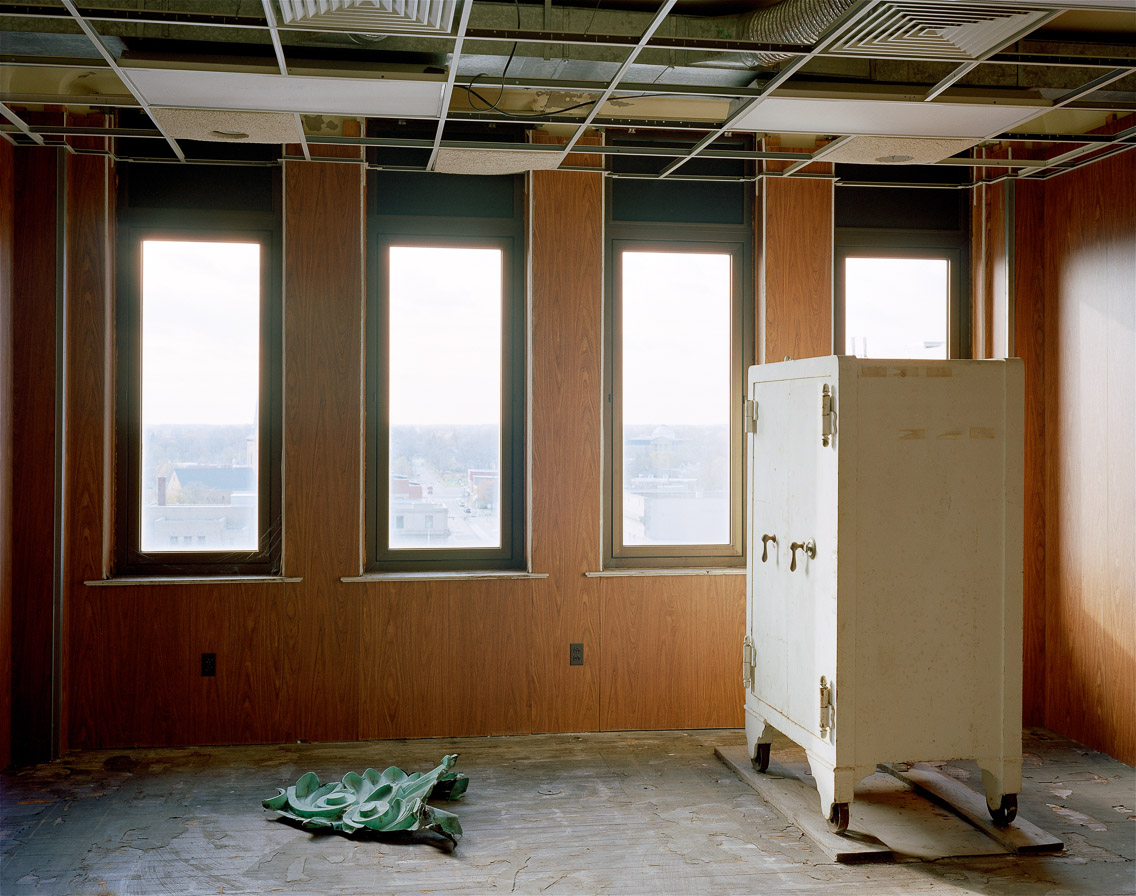   Regency Building, Lockport, NY, 2005. (vacant and for rent)  20"x24"   haikyo seiro artist's statement  