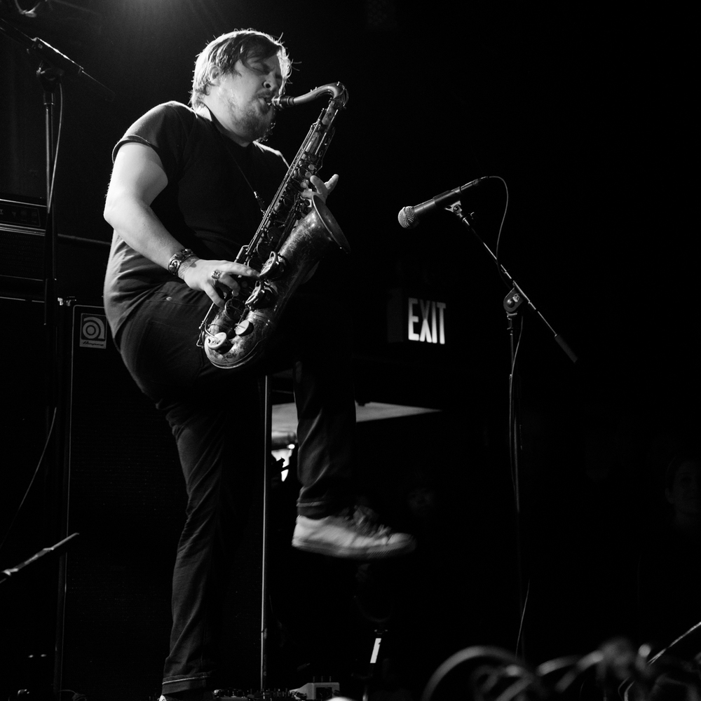 Mike Lewis on saxophone - Happy Apple at (Le) Poisson Rouge on Wednesday night, January 13.