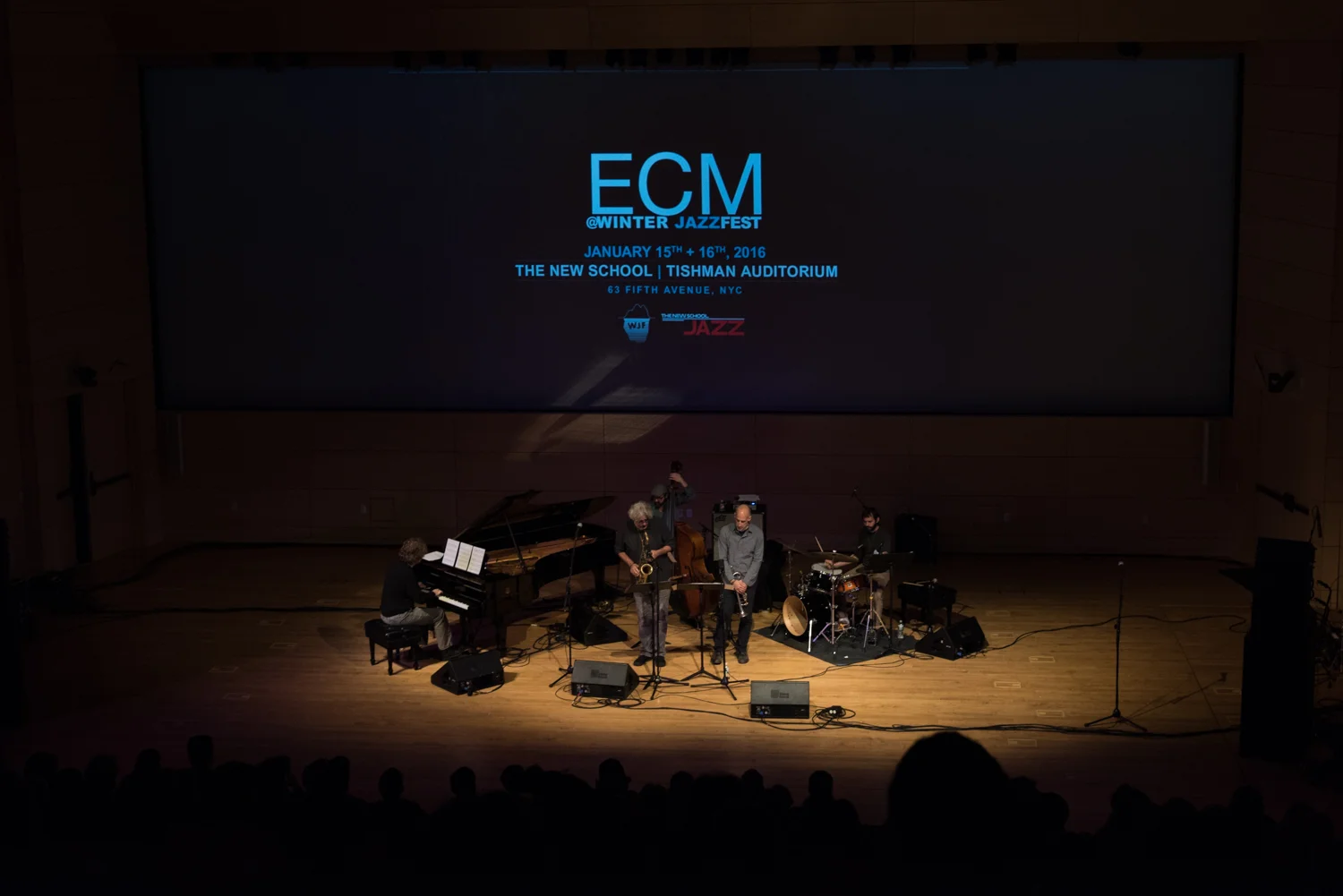 Tim Berne's Sideshow - Matt Mitchell (piano), Tim Berne (saxophone), John Hebert (bass), Ralph Alessi (trumpet) and Dan Weiss (drums), January 16.
