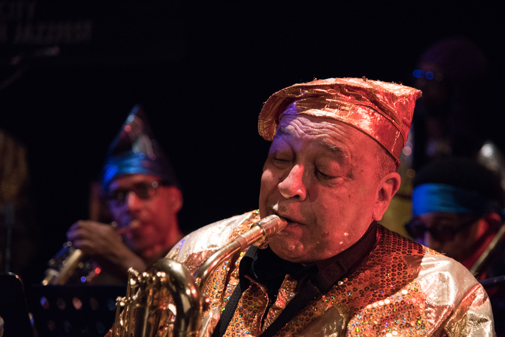 Sun Ra Arkestra directed by Marshall Allen, at Judson Church, January 16.