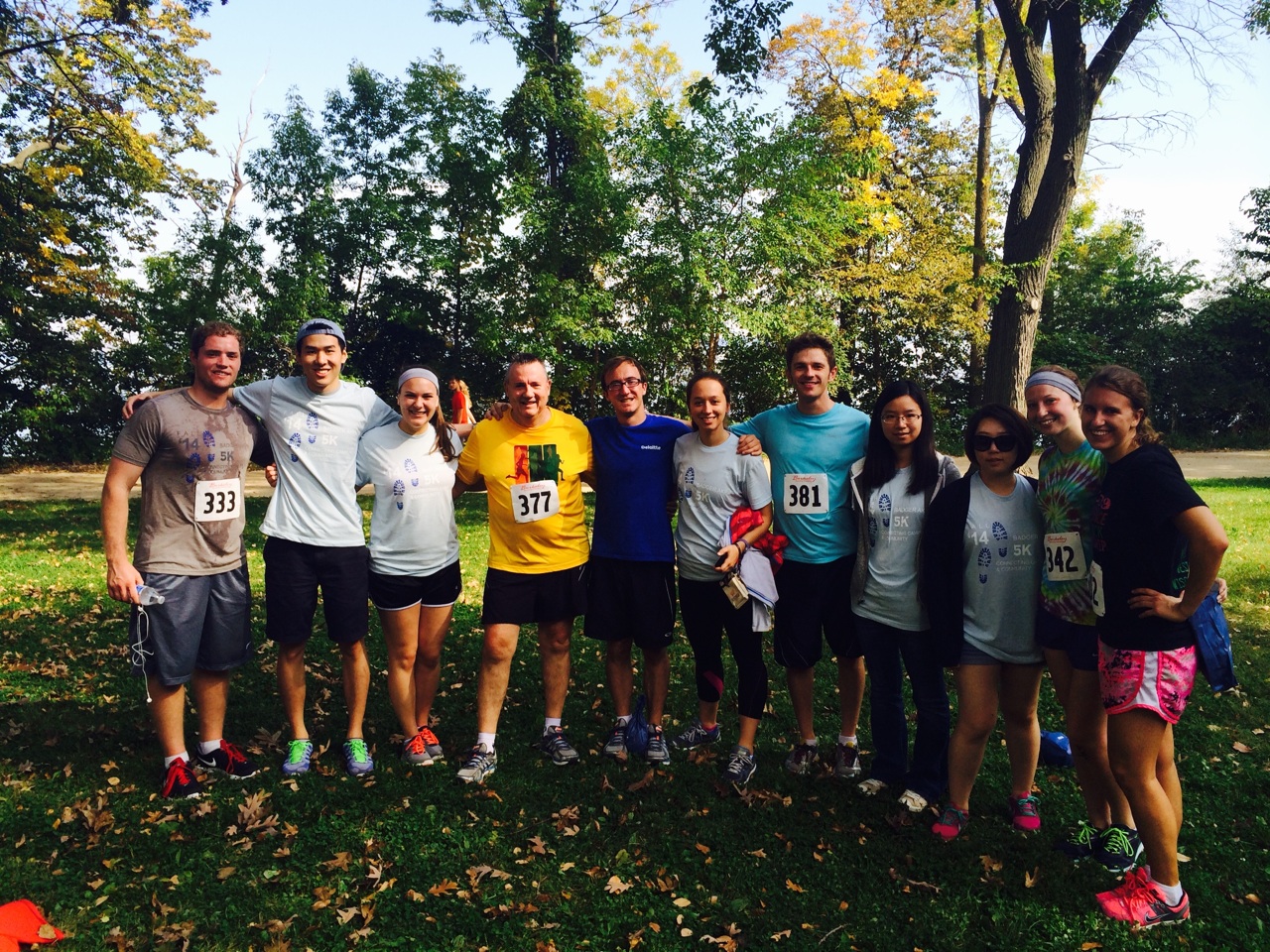 BAP members and pledges volunteer and run in a local charity 5K.