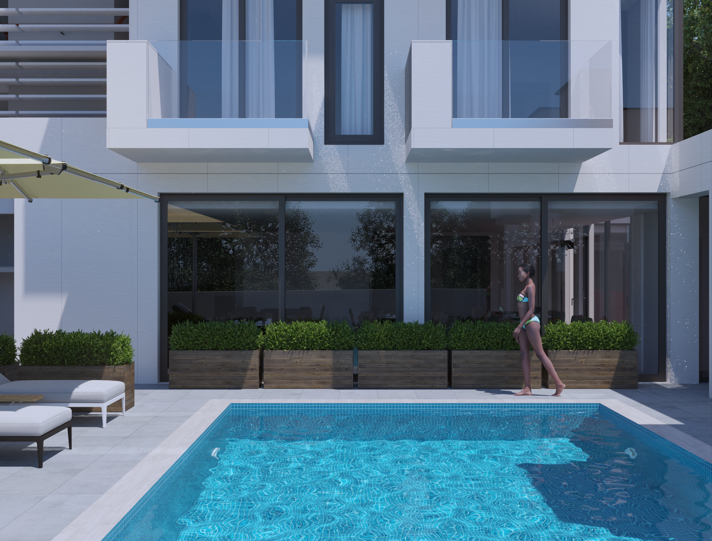 Pool area/ Hotel / Bayangam