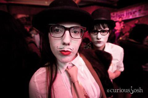 Theatrical happening to promote ARTEL's production of "Kharmful Charms" was captured by LAWeekly.