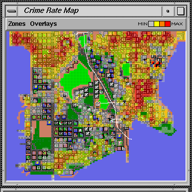 Sim City 200 Crime map