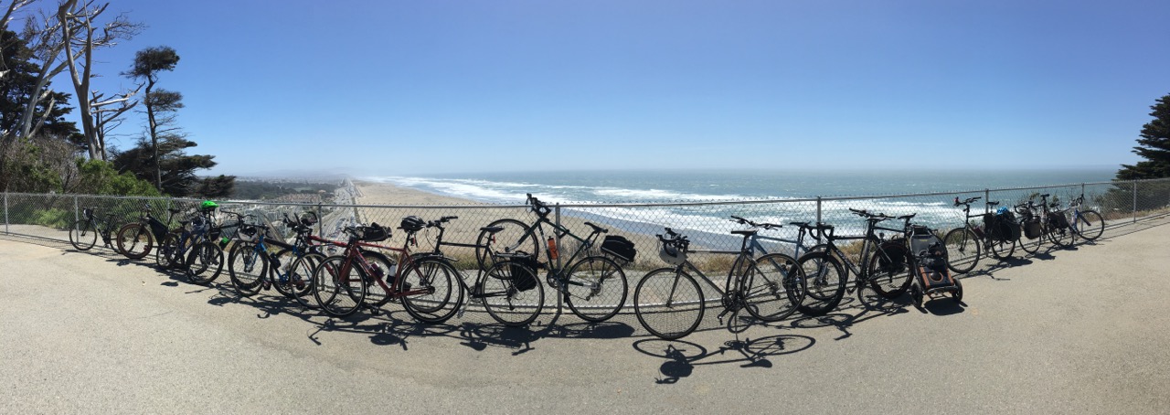 Everybody's bikes Chillin' at Sutro Heights