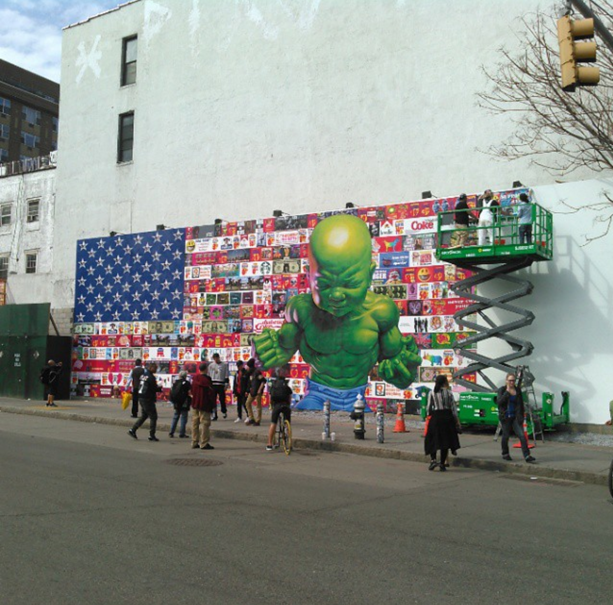 Example: Temper Tot mural by Ron English in Manhattan