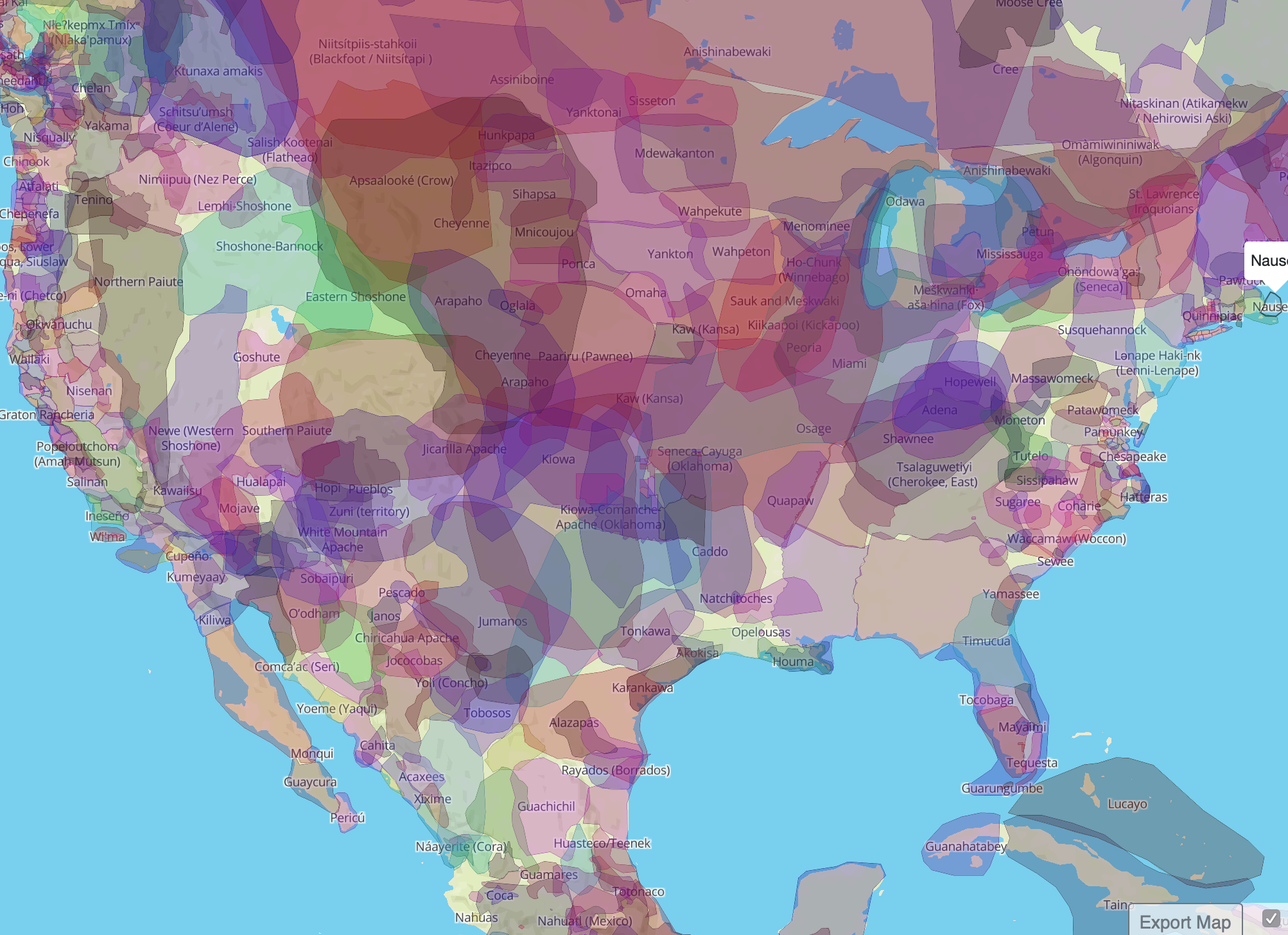 Indigenous territories of the US