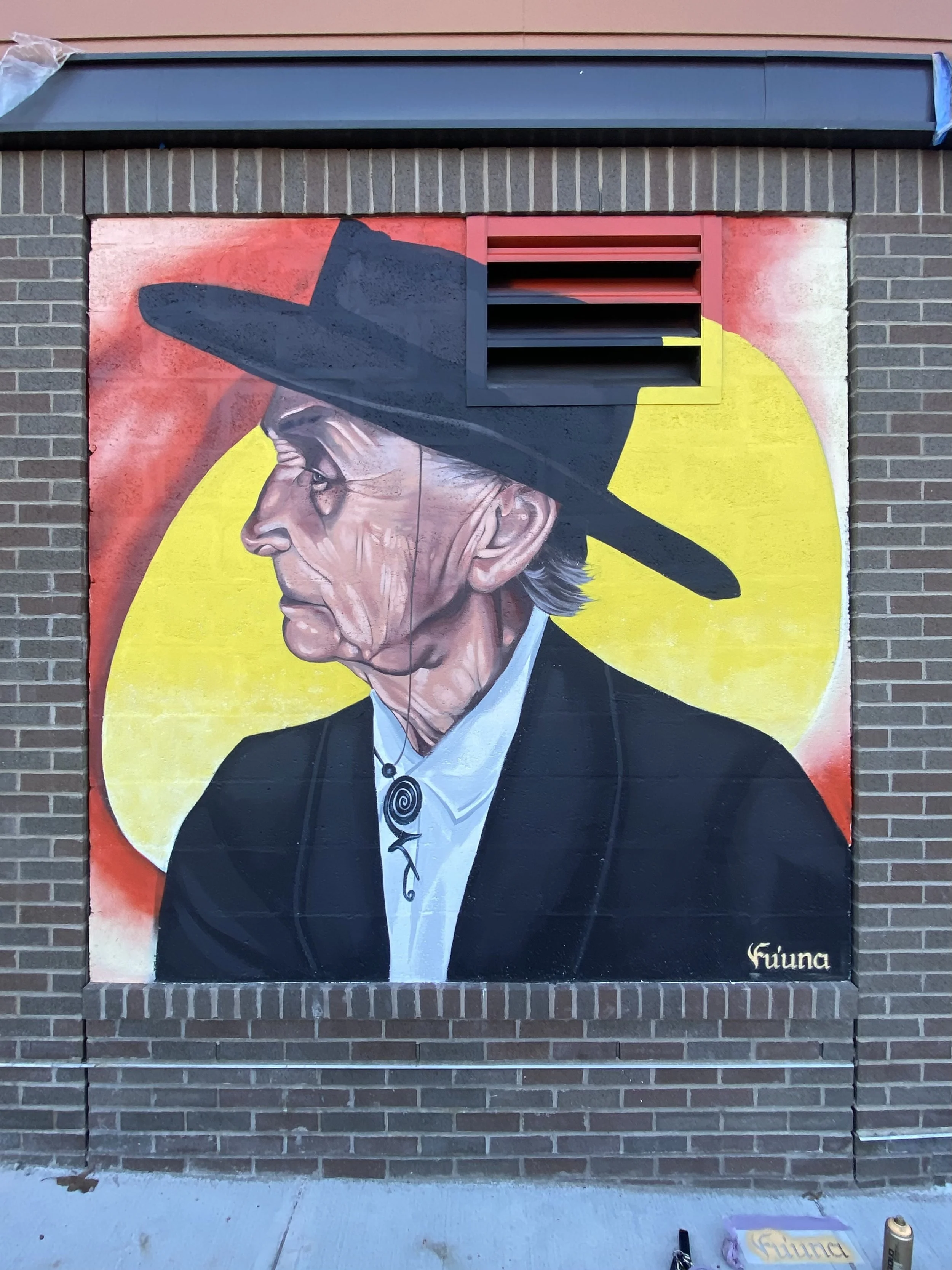 Mural of Georgia O'Keeffe, Providence RI