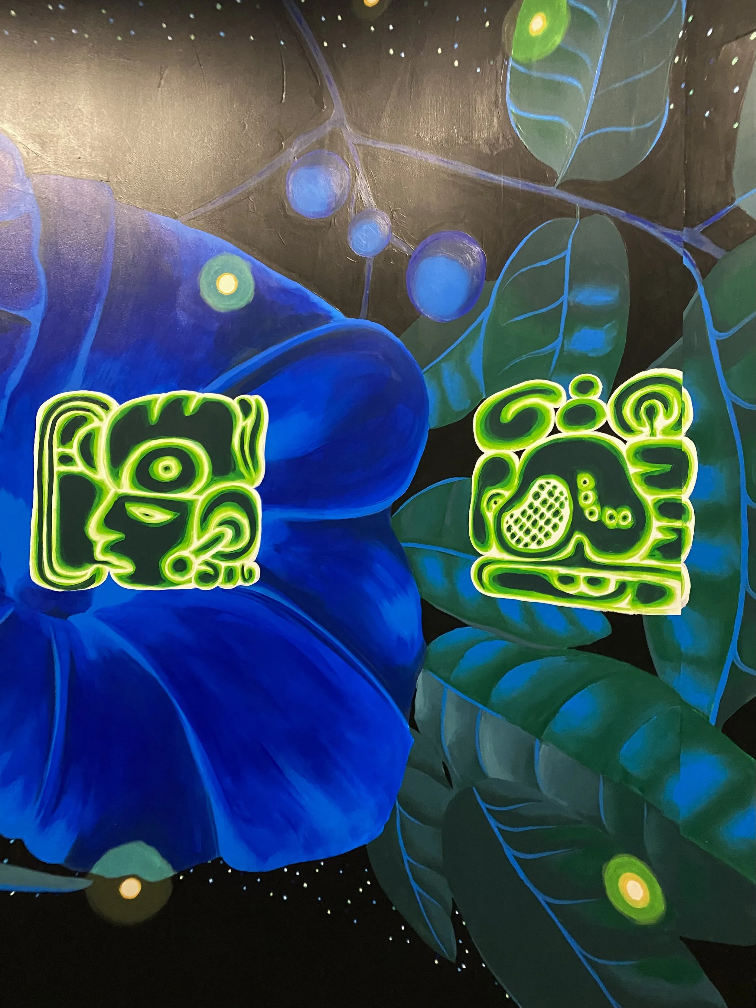 "Lords of Night" mural detail