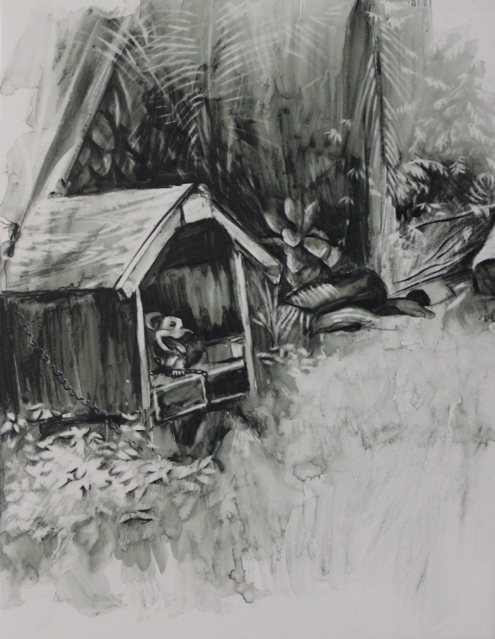 Water soluble ink on mylar, 2013