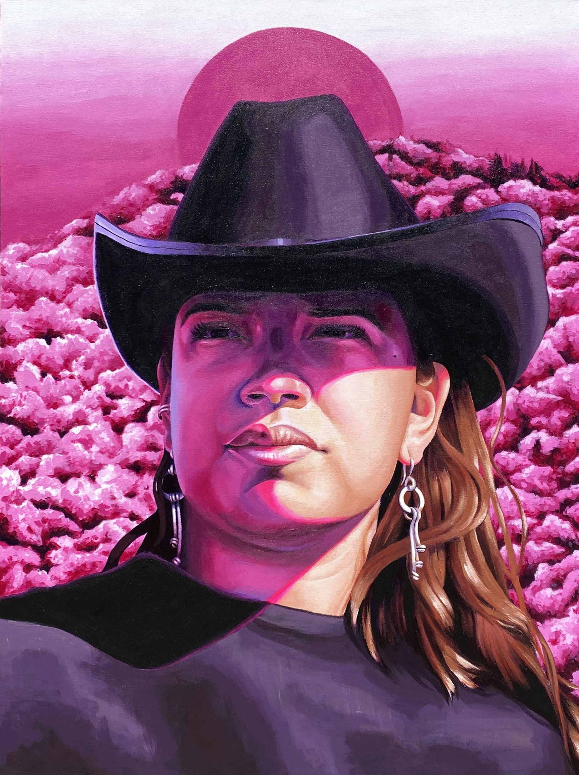 Onward, acrylic on canvas, 30×40×1.5”, 2025