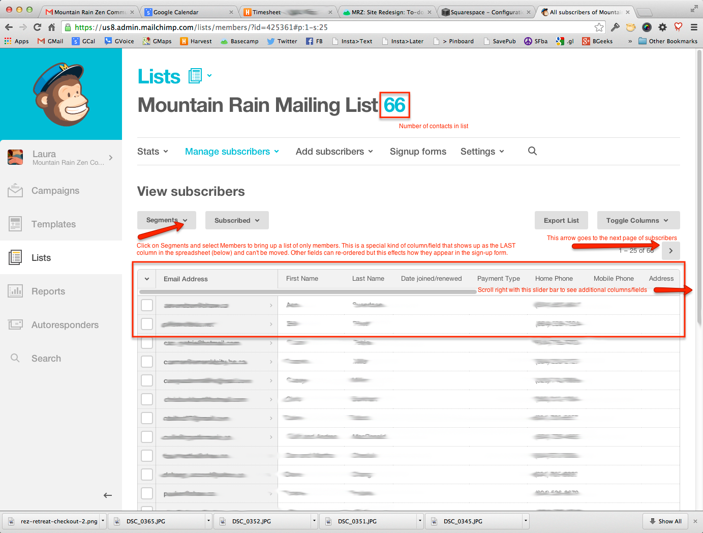 Main MRZC Mailing List at MailChimp