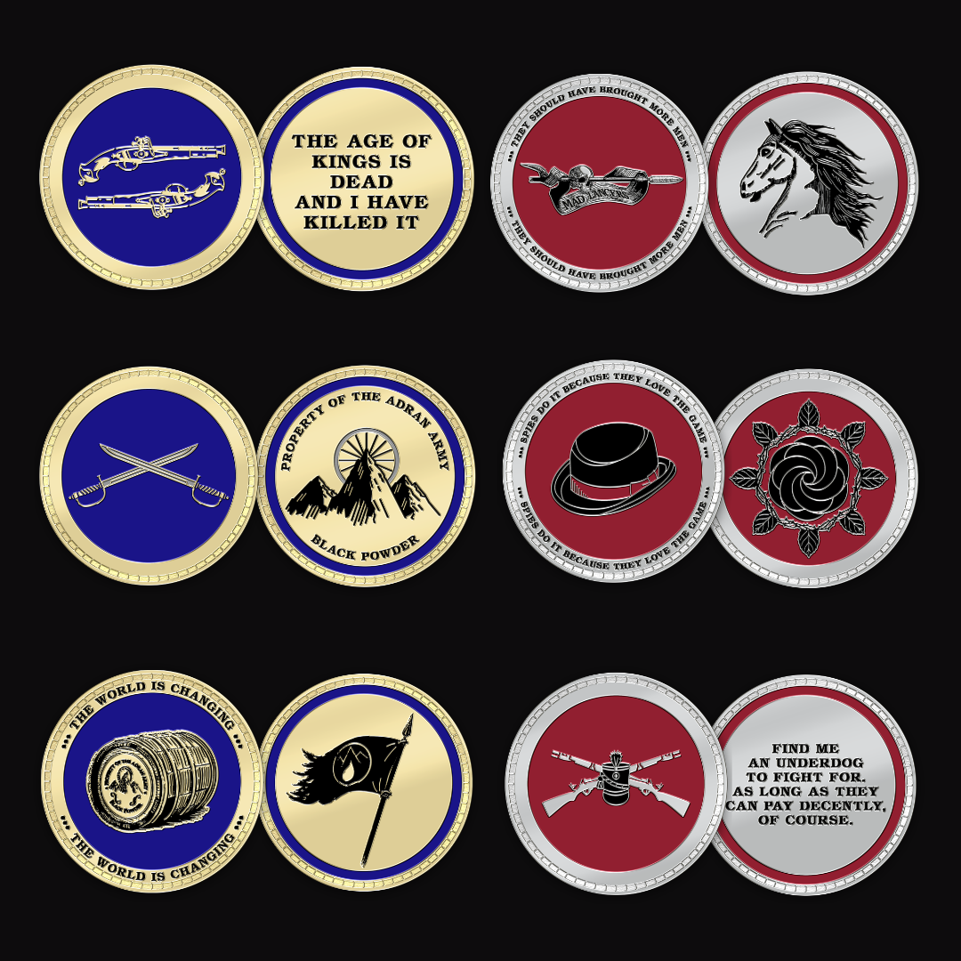 Full Powder Mage Challenge Coin Collection (Set of 6)