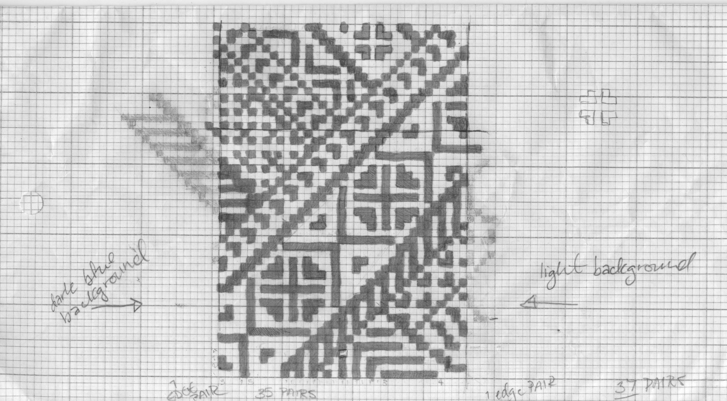 Double knit swatch and chart pattern for swatch. ©Aleks Byrd 2017