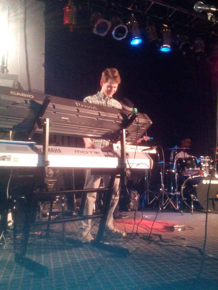 Gilly's Jazz Club, Dayton OH Michael Henderson tour l-r: me, Rodney Mecks May 2015 photo by Deb Mecks