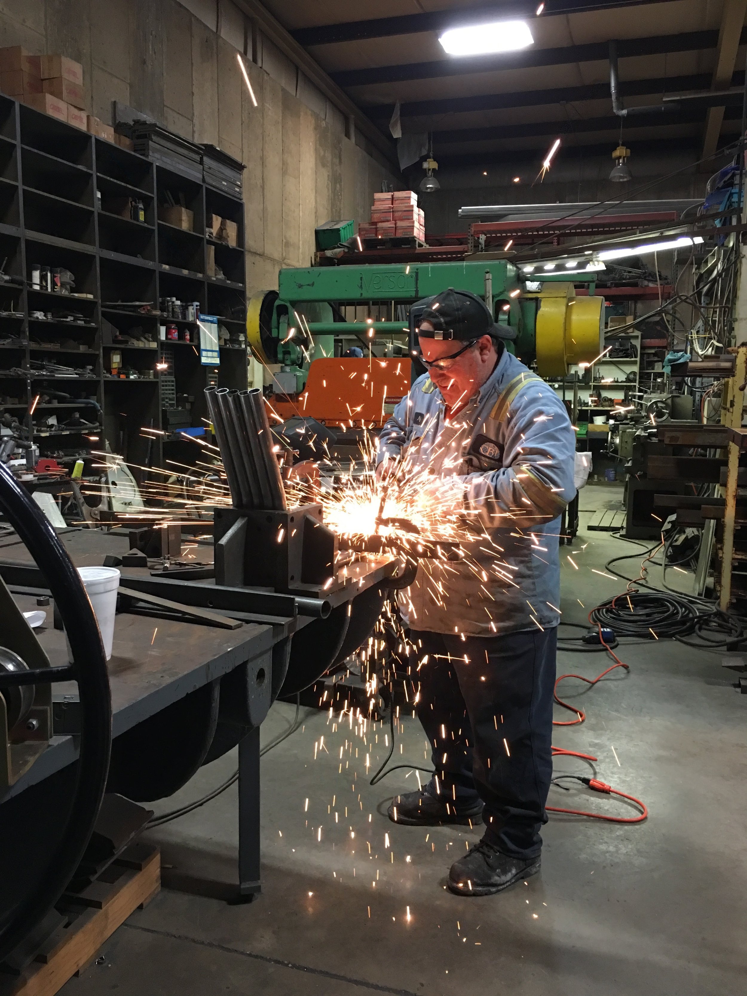 Cutting and bending steel tube