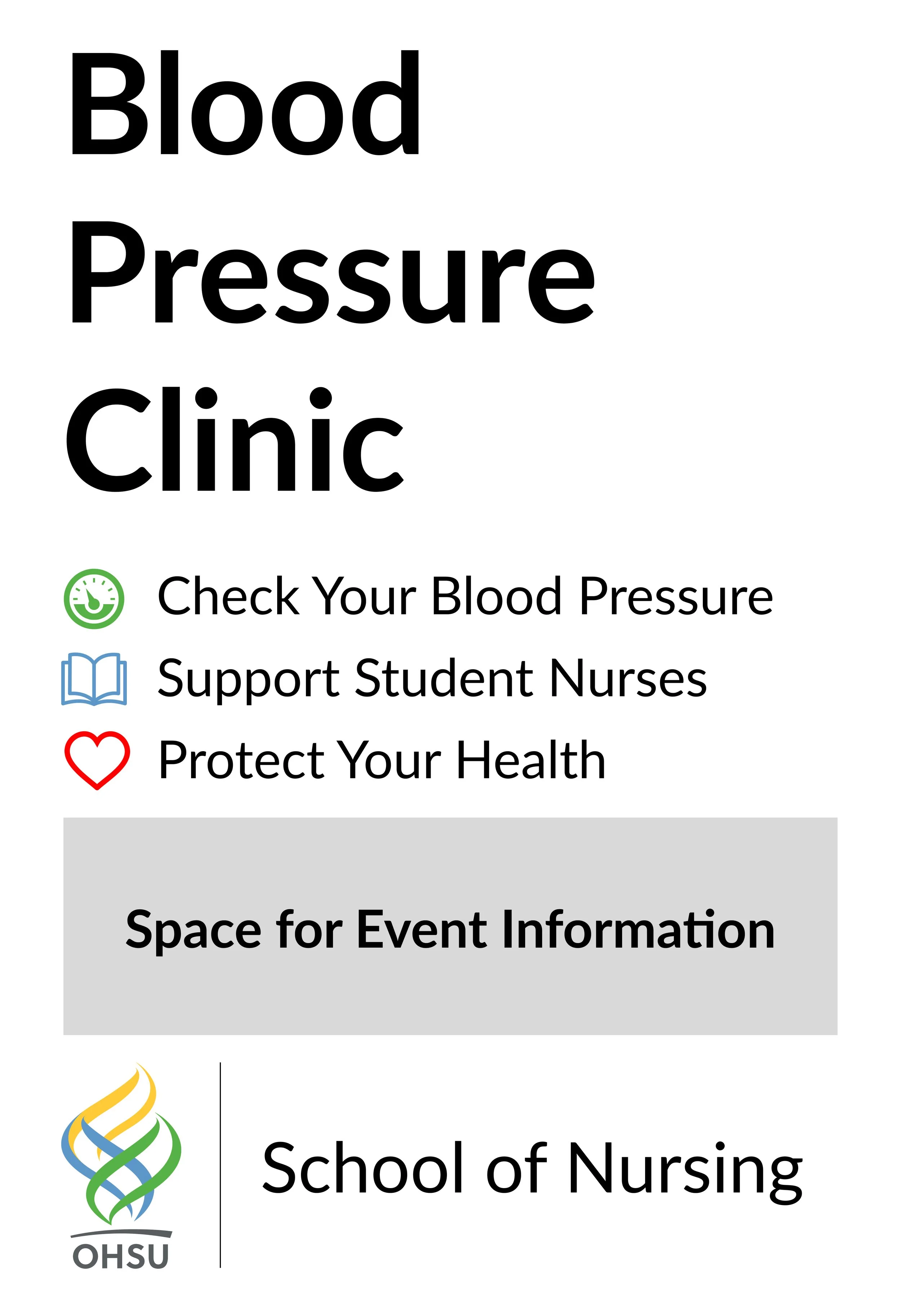 Poster with a space designated for time and location information.