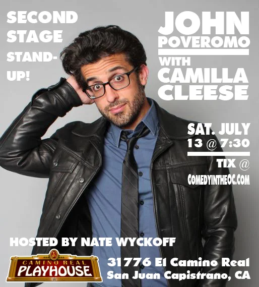 JOHN POVEROMO &amp; CAMILLA CLEESE! @ Camino Real Playhouse
