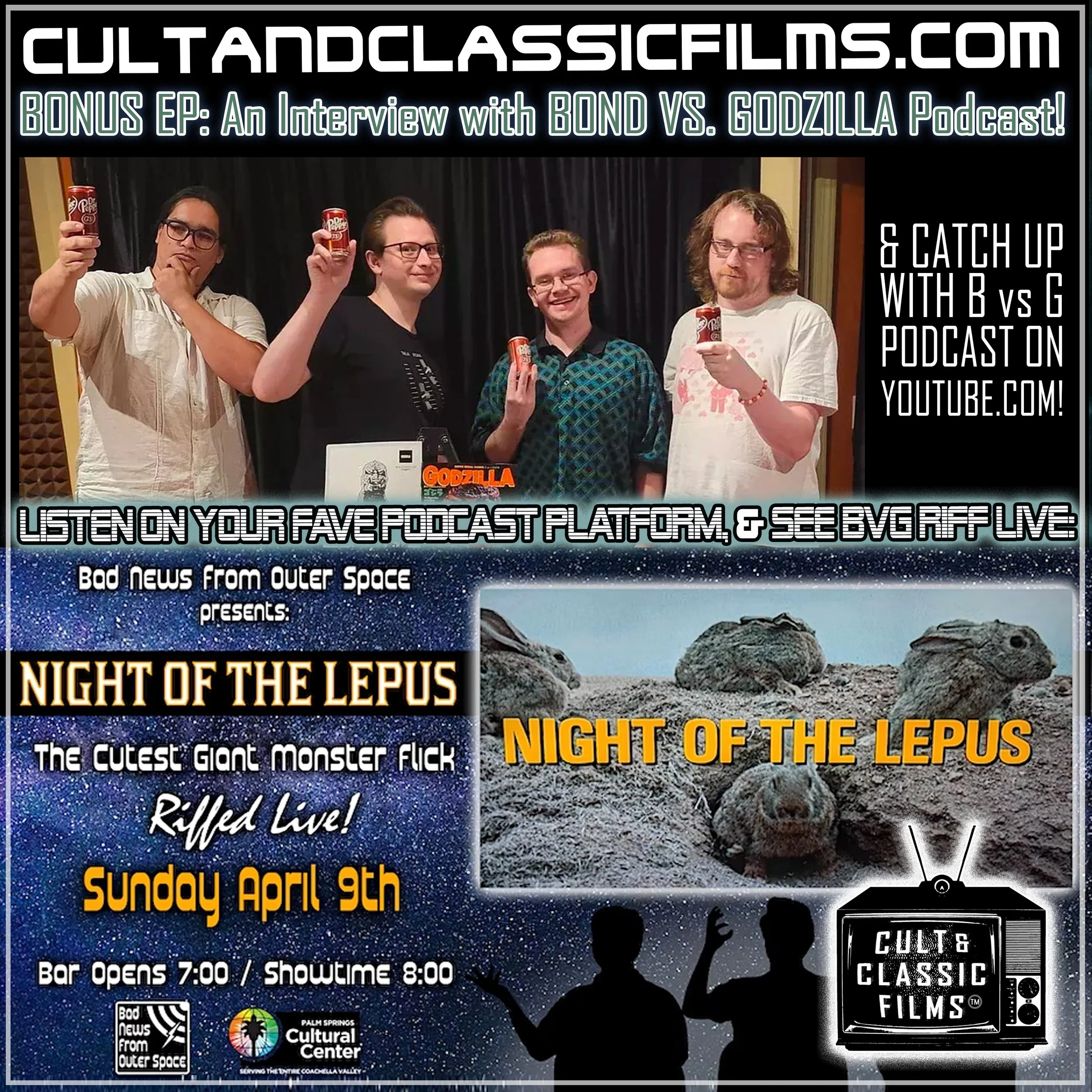 BONUS EP: An Interview with the cast of BOND VS. GODZILLA PODCAST!