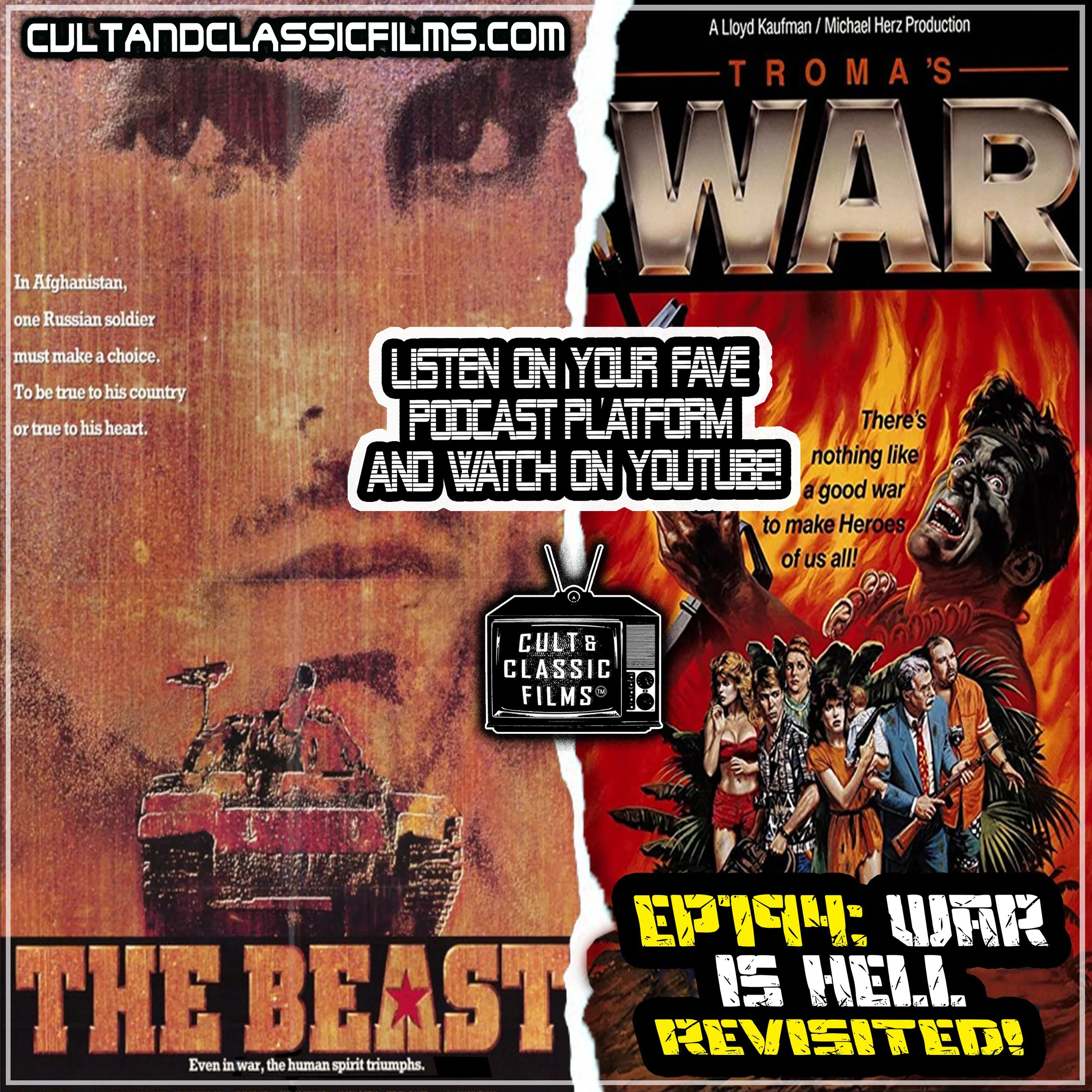 EP 194: "THE BEAST" (1988) vs. "TROMA'S WAR" (1988) REVISITED!