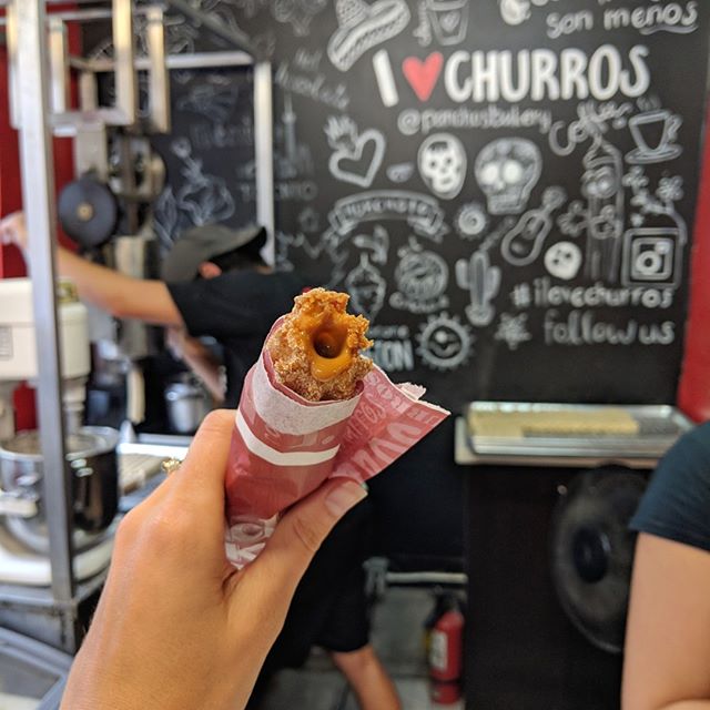 Looking for sugar, spice, and everything nice? The churros at Pancho's Bakery in Kensington Market are 💣BOMB💣. They're a little chewy, a little crispy, and all satisfying. We got ours filled with dulce de leche and we wouldn't recommend it any othe