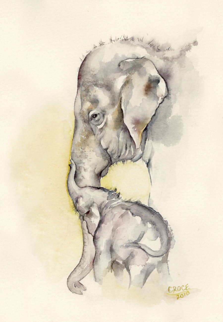 mother and daughter moment