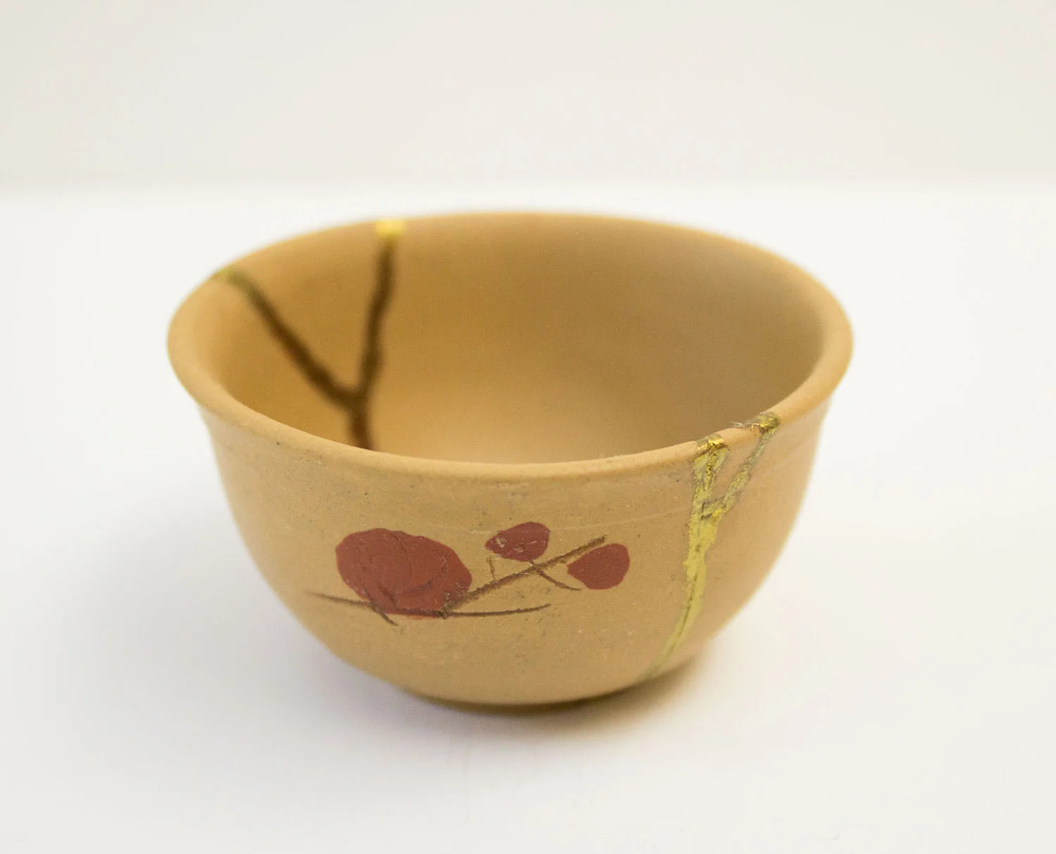 Kintsugi tea cup repair finished
