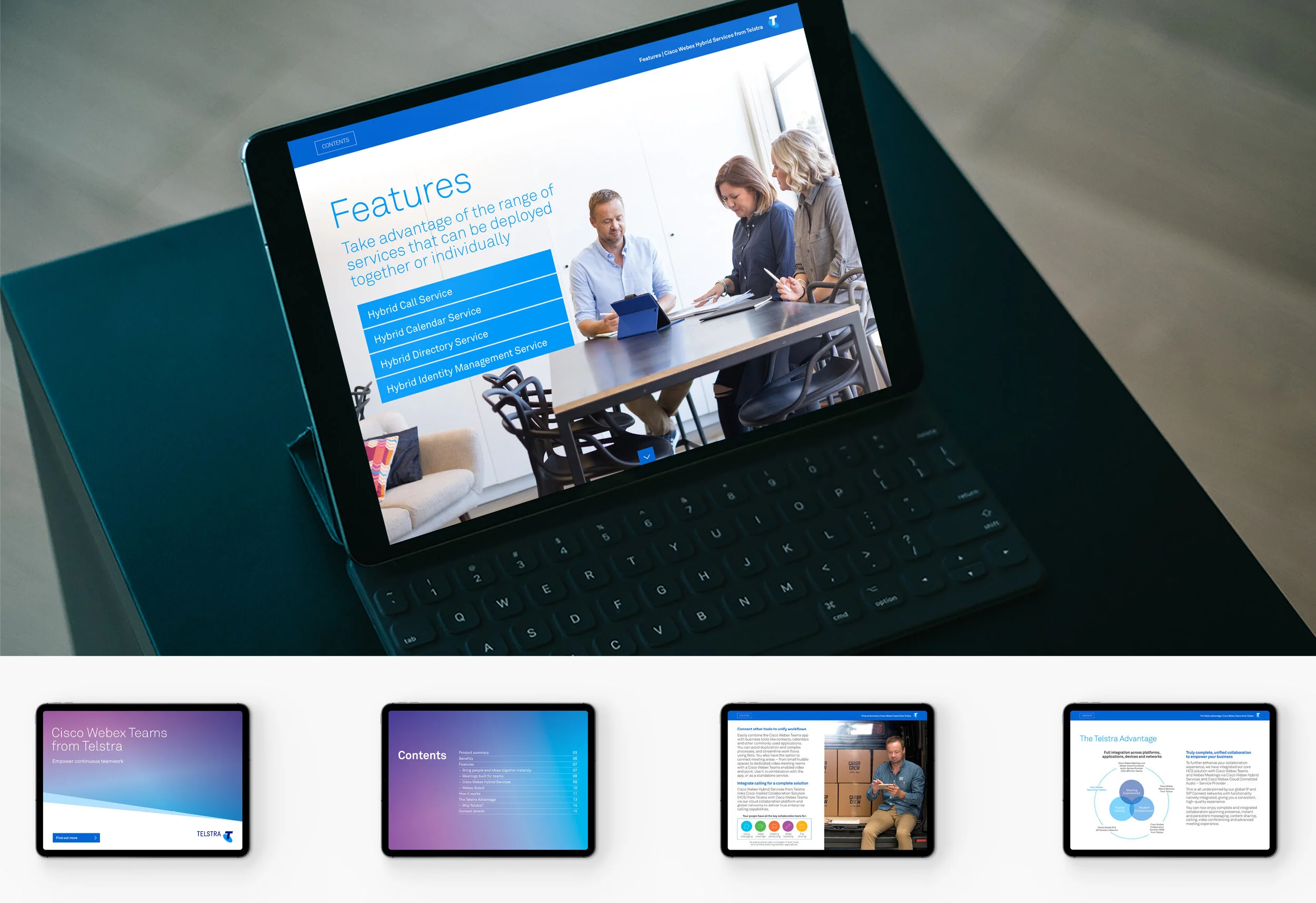 Telstra – Interactive Manual optimised for tablet device