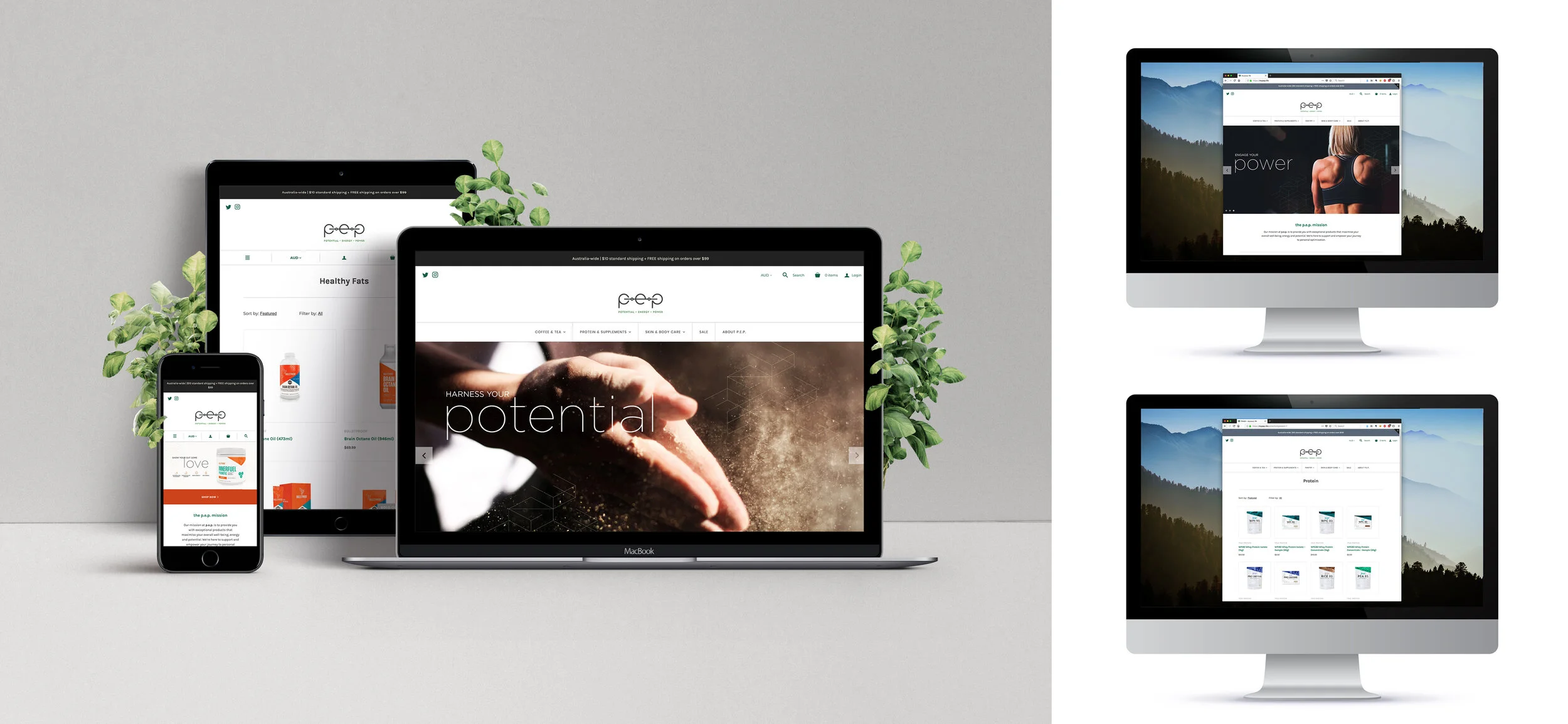p.e.p. – Layout and design of company website