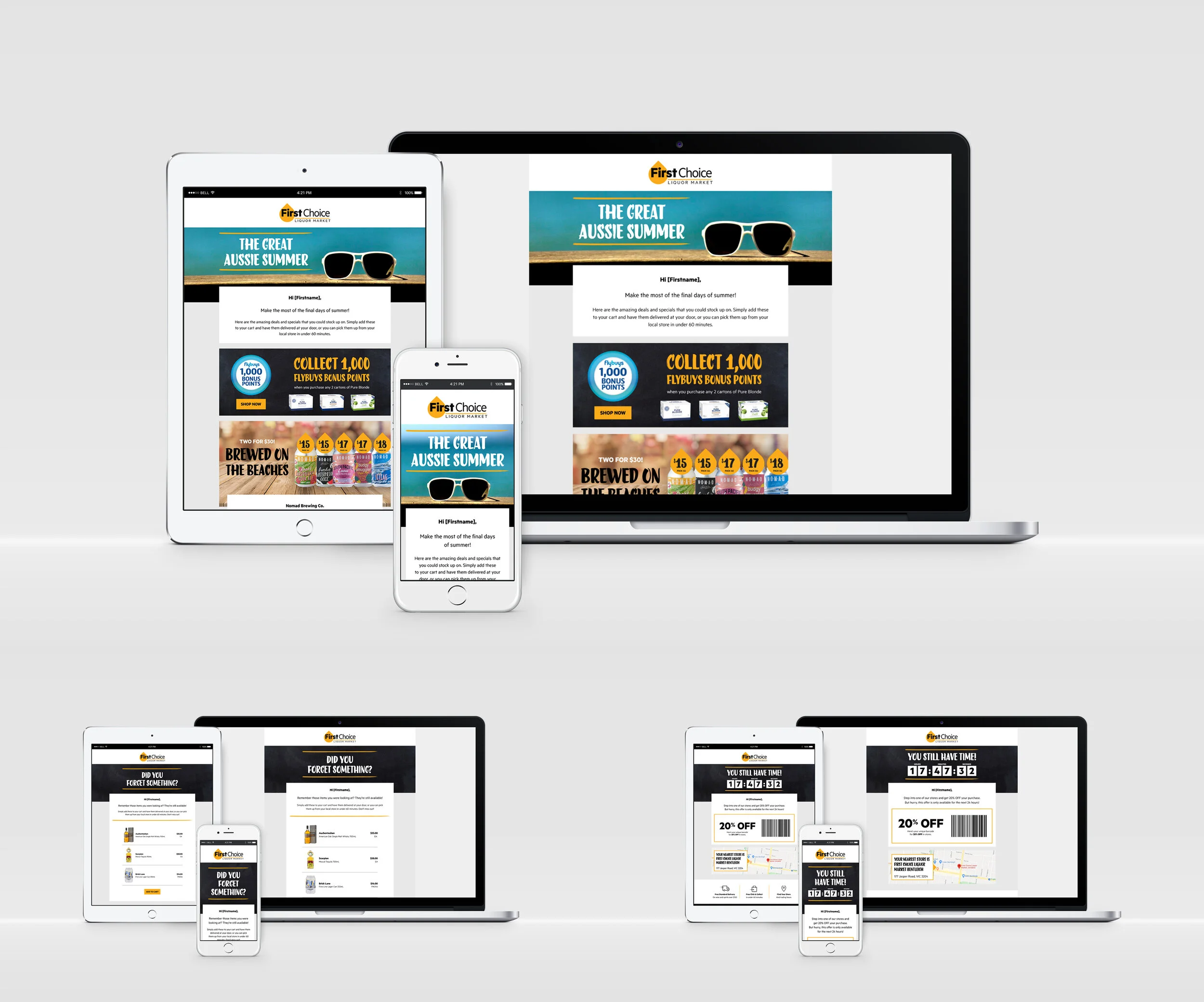 First Choice Liquor Market – Reskin of eDM suite based on updated brand styles