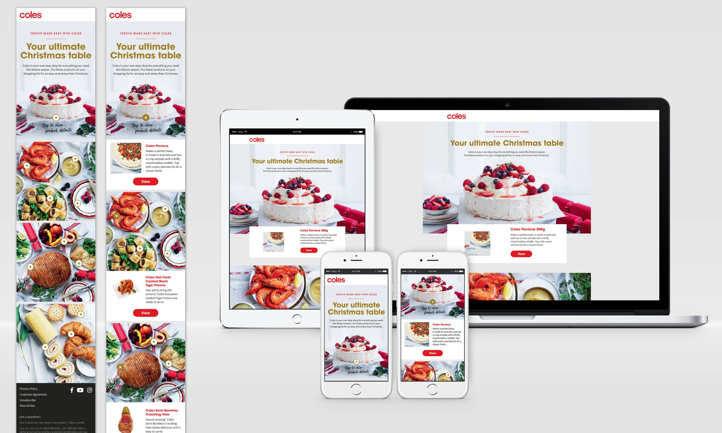 Coles – Christmas Campaign eDM with kinetic module
