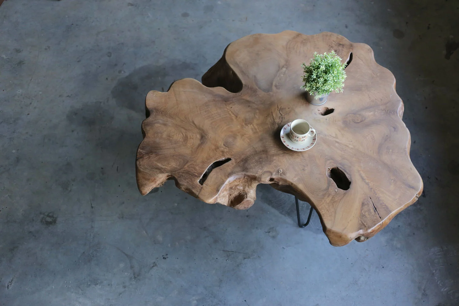 Teak Natural Tree Stump x Herman Furniture Singapore