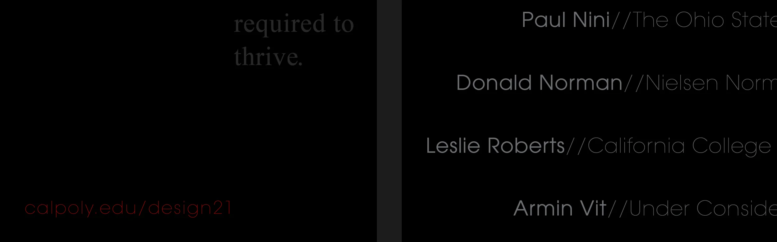 Design in the 21st Century Poster Detail