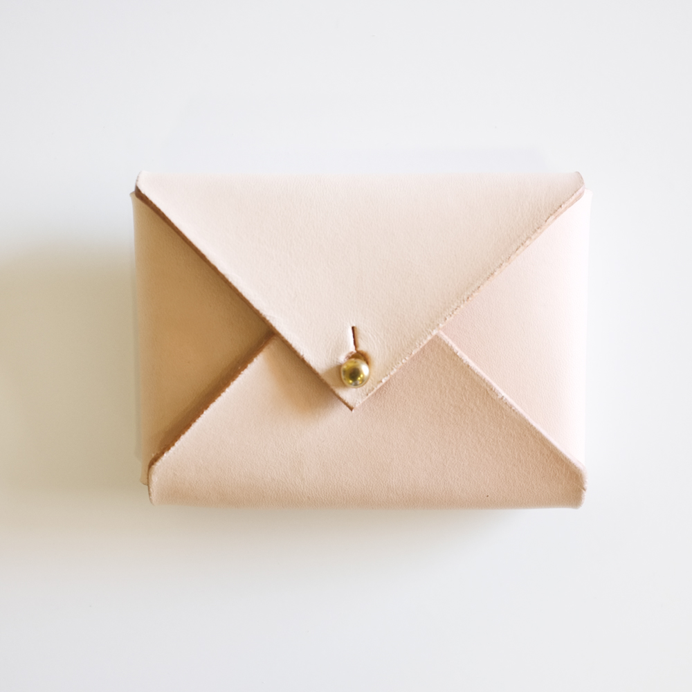 Leather Envelope For Cards & Business Cards. Envelope Wallet