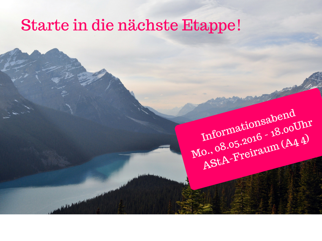 Du wolltest schon immer mehr über Unternehmensberatung wissen? Dann komm zu unserem Infoabend. Wir geben dir Einblick in unsere Arbeit als studentische Unternehmensberater. Wir freuen uns auf Dich!