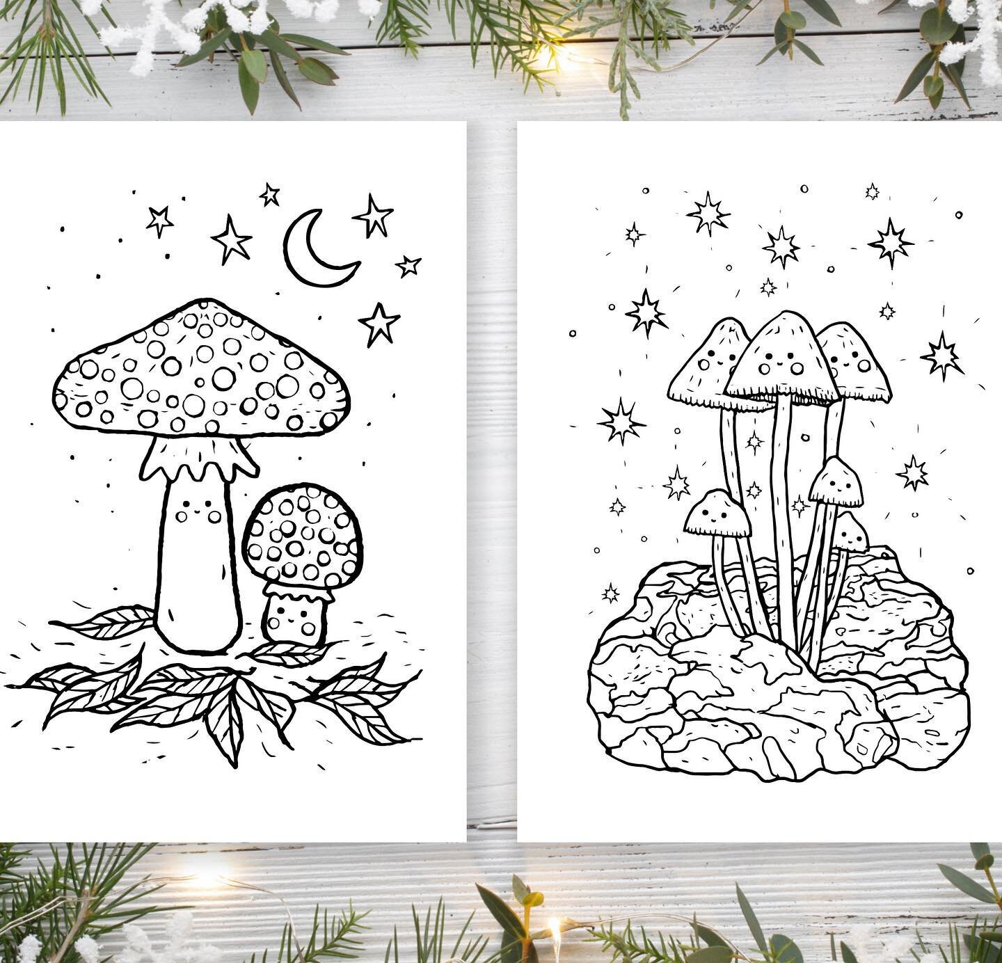 I&rsquo;ve made some cute mushroom colouring pages 🍄 ✍️ Available as digital downloads to print and colour at home. Link in bio 🔝- to Etsy Shop
&mdash;&mdash;
#mushroomcore #colouringpages #colouringpage #printables #artactivity #cutemushrooms #psi