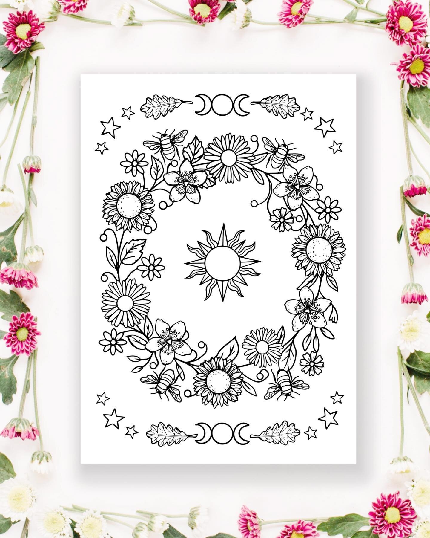 I have a new Summer Solstice colouring page, perfect to get ready for Midsummer celebrations. Available a digital download in my Etsy shop (link in bio) 🌸
&mdash;&mdash;
#litha #midsommar #midsummer #summersolstice #printableart #paganart #etsyshopu