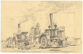 Bandoeng POW camp, Java 1942 Water boilers were a way of POWs making money in camp. They provided hot water for bathing or washing. But, it cost.
