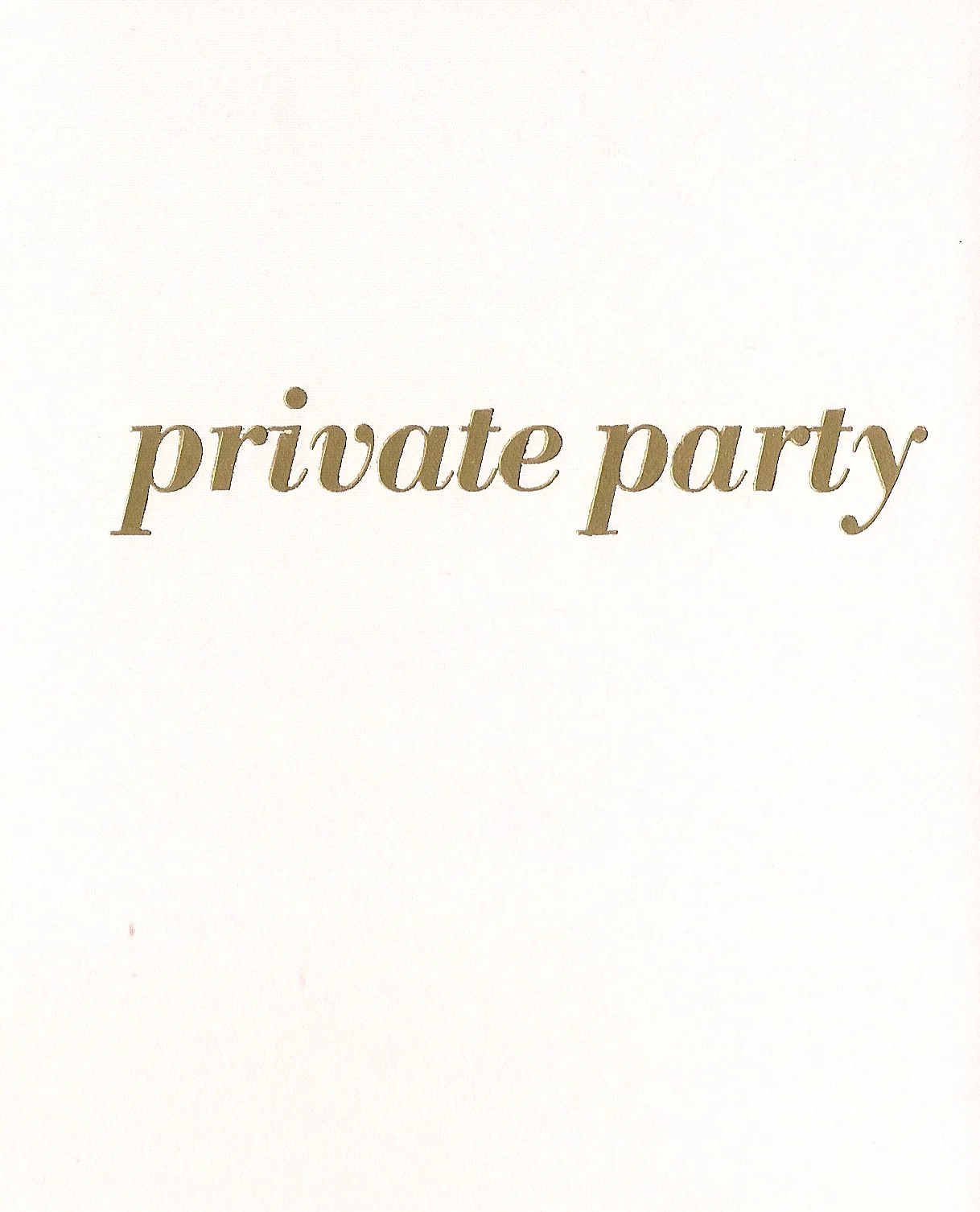 Private Party - Heather Christle