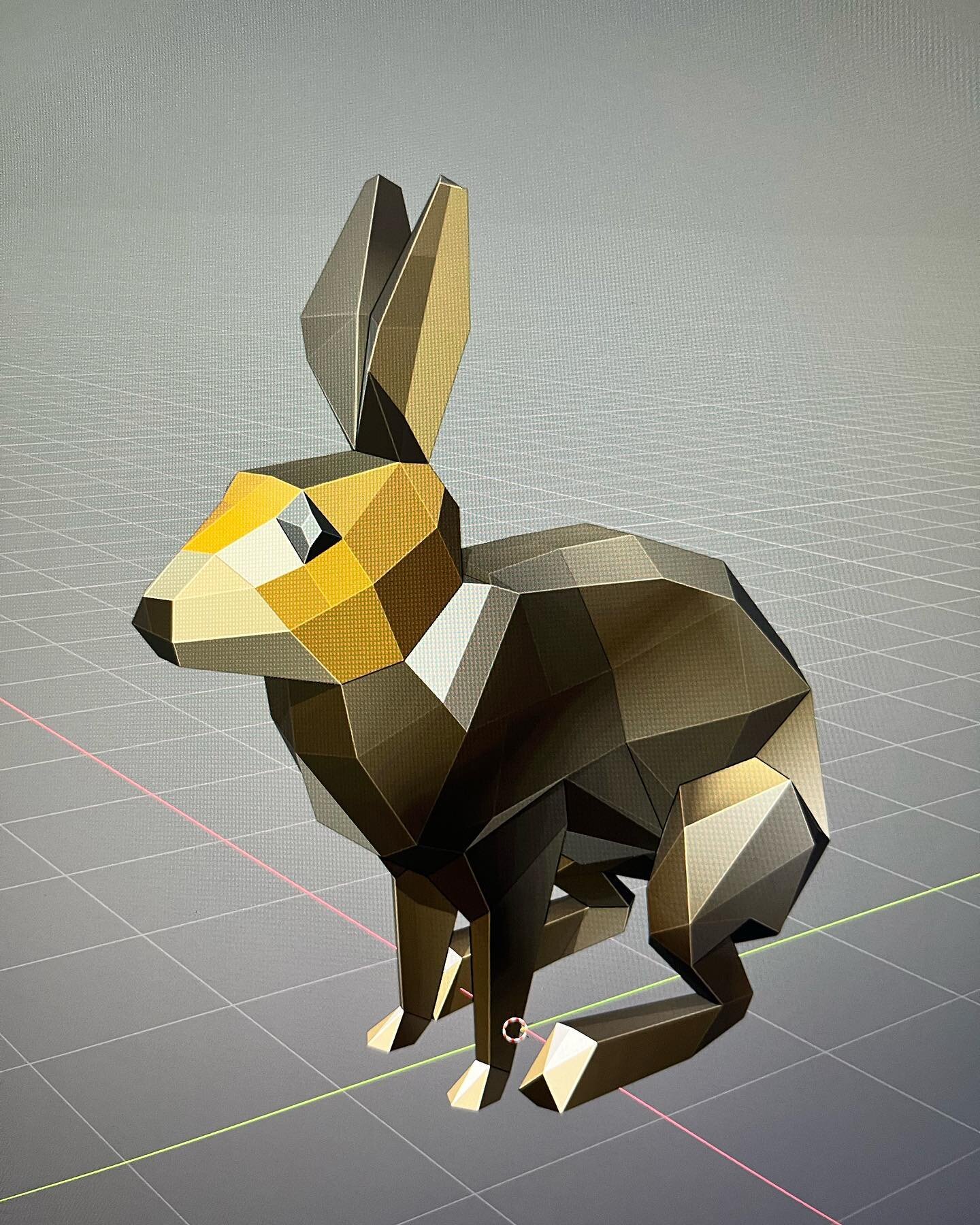 rabbit to test fearful enemy ai. also to have a bud running around .
.
.
.
.
#indiegamedev #blender #unity #3dmodeling #lowpoly