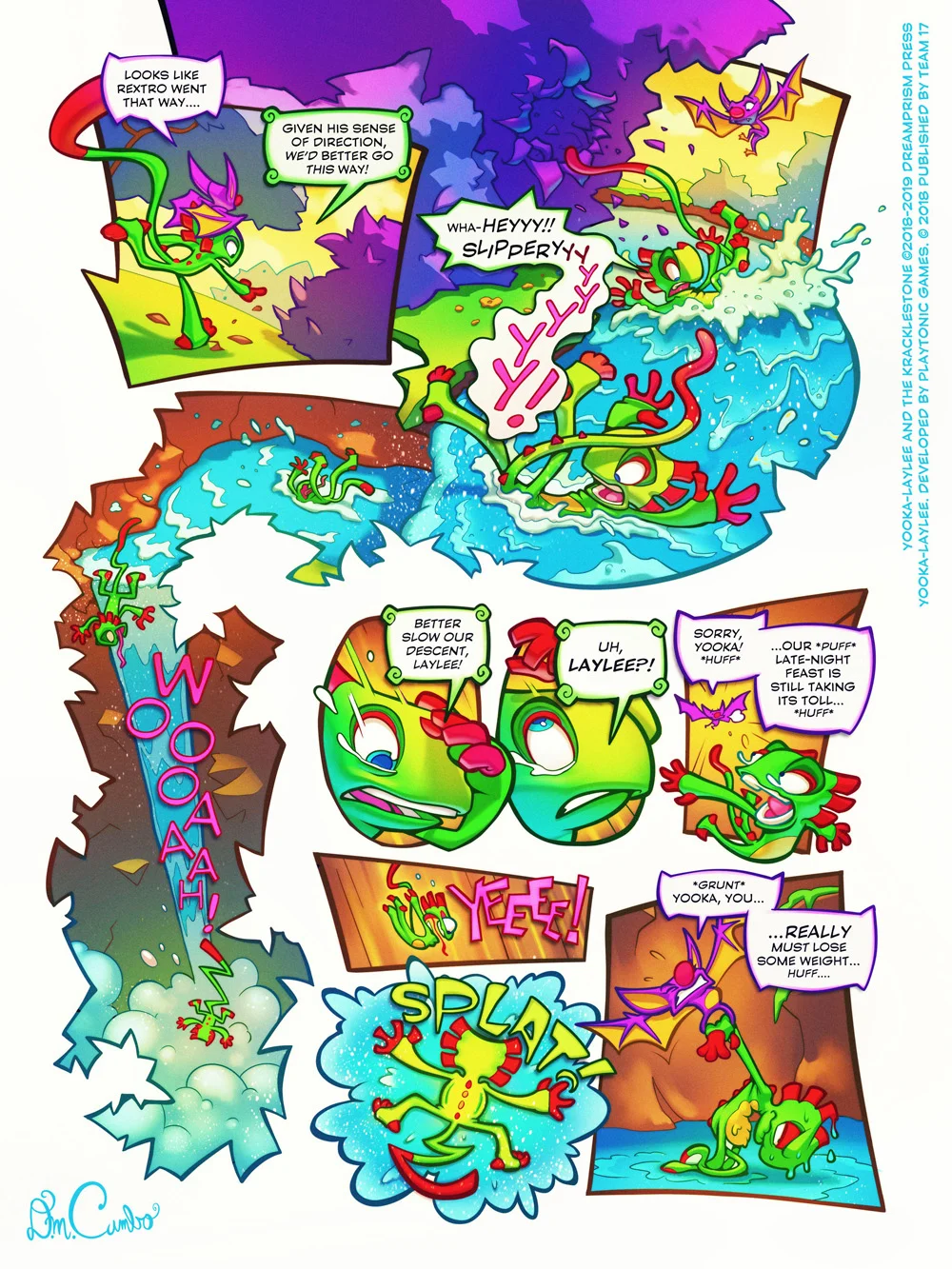 Poor Yooka takes a tumble…