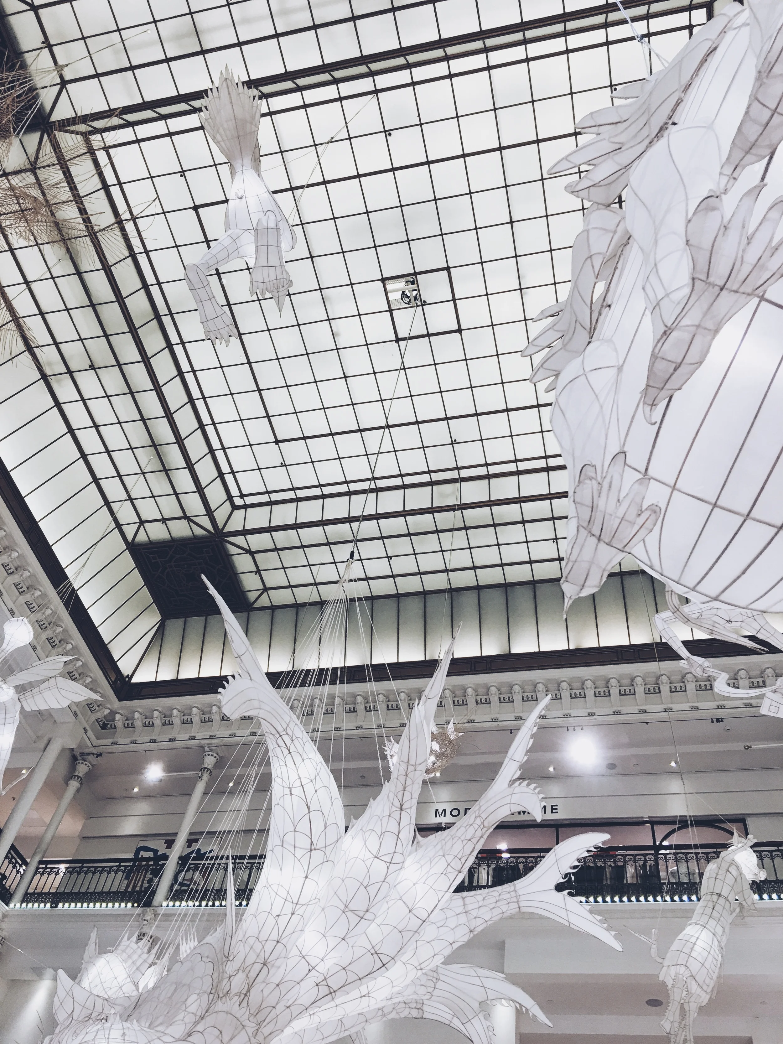Ai Weiwei 's whimsical paper sculptures at iconic department store Le Bon Marche