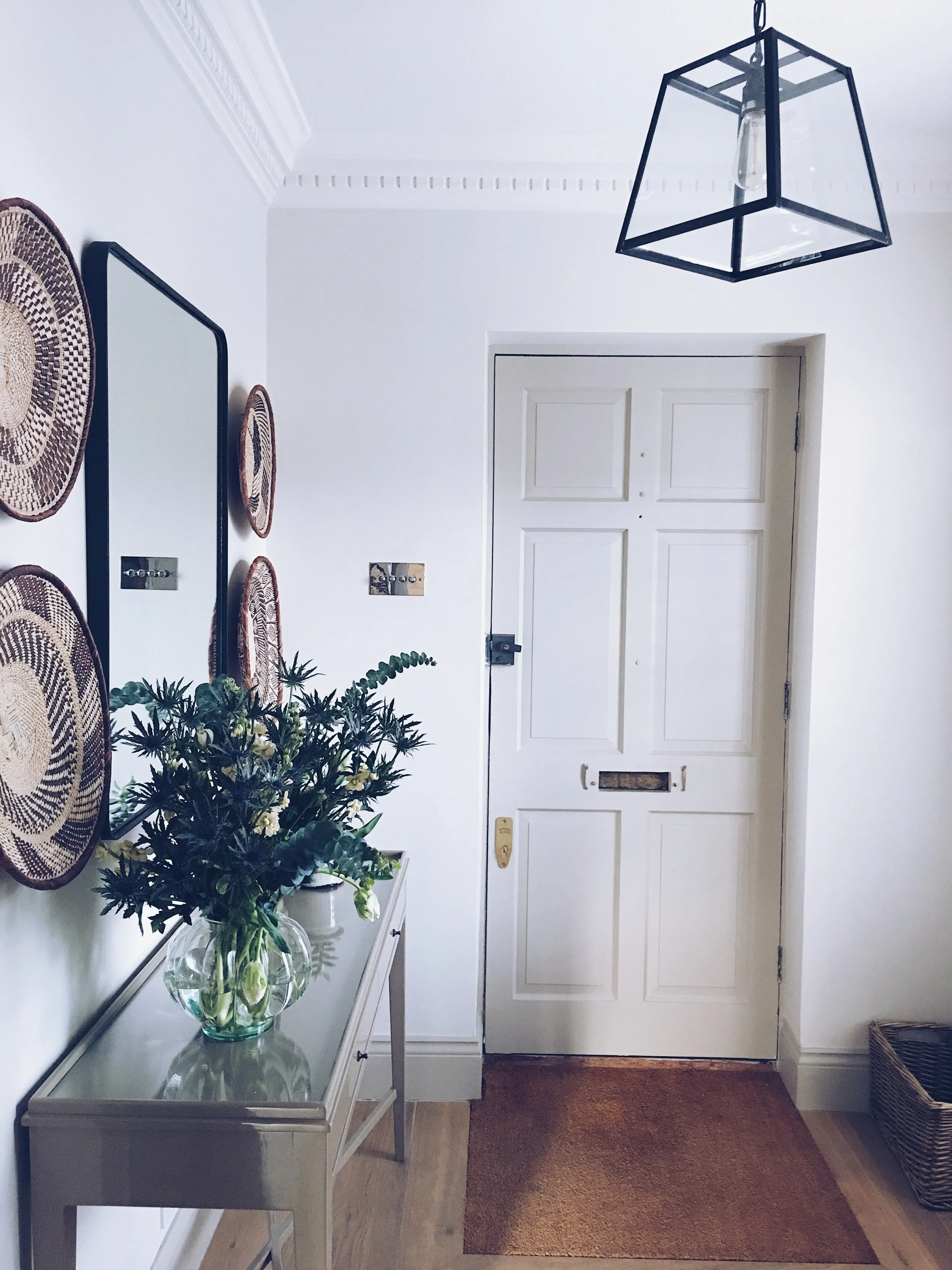 The entrance hall and front door