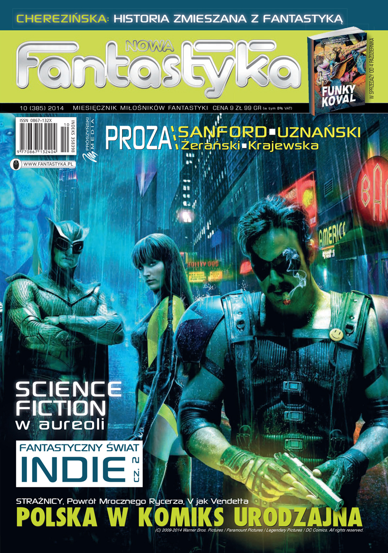 The Oct. 2014 issue of Nowa Fantastyka , containing the translation of my novella "Sublimation Angels."